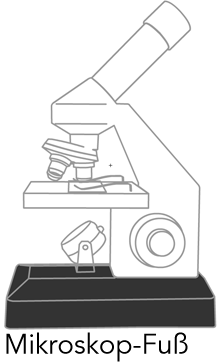 Mikroskop-Fuß